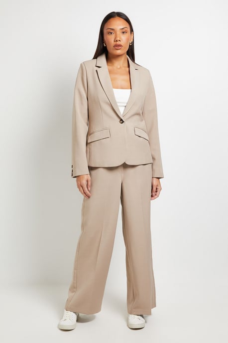 Textured Single Breasted Blazer - Image 2