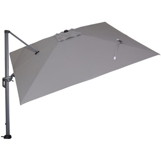 Garden Impressions Hawaii parasol 300x300 cm carbon black licht grijs - Image 5