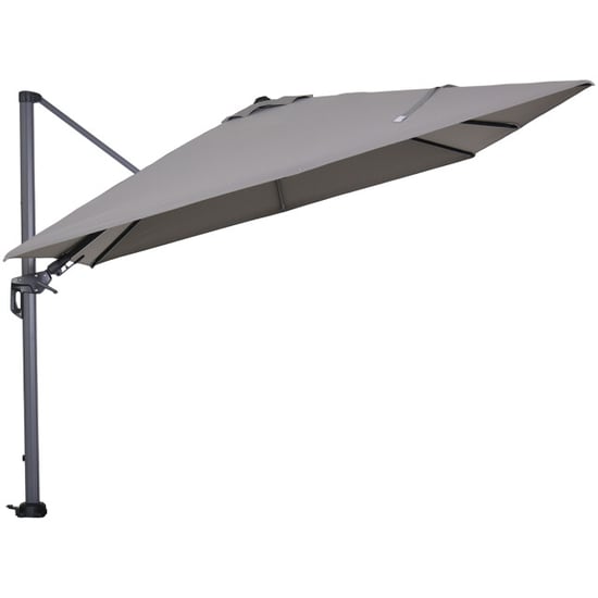 Garden Impressions Hawaii parasol 300x300 cm carbon black licht grijs - Image 6