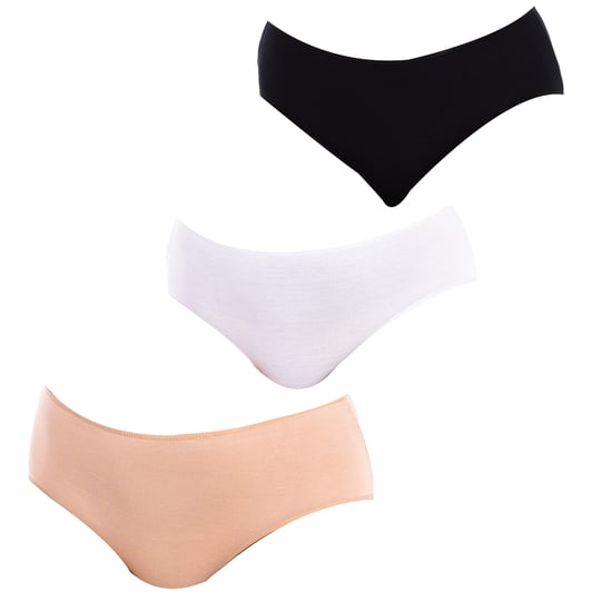 Verpakking van 3 Klassieke Bamboe Slips voor Dames Q904 - Image 1