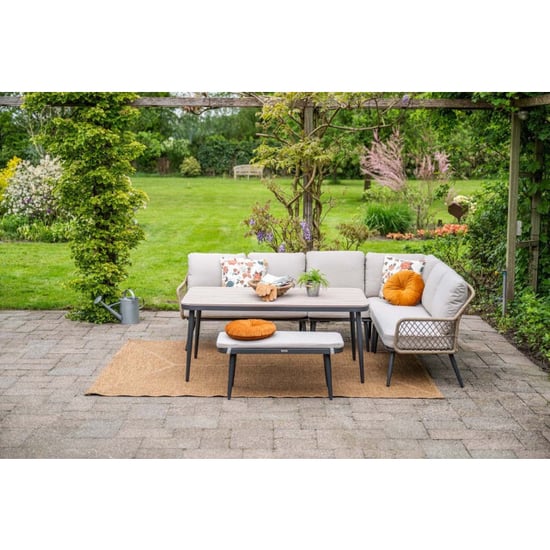 Garden Impressions Allasio sportbank carbon black desert sand - Image 4