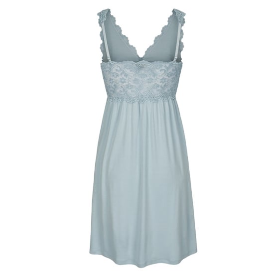 By Louise Slipdress dames nachthemd met kant blauw - Image 2