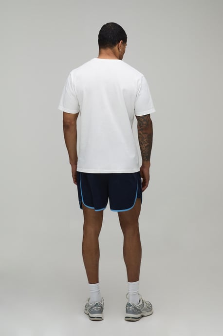 Racer Fit Tricot Piping Detail Short - Image 2