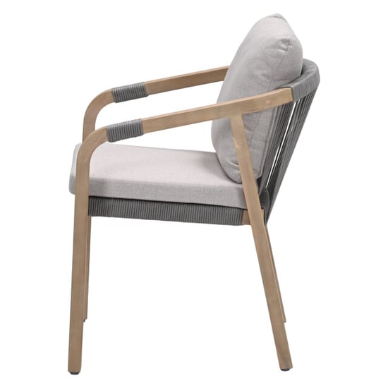 Garden Impressions Santos dining fauteuil acaciahout met white wash taupe sand - Image 5