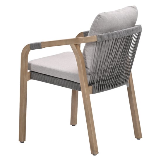 Garden Impressions Santos dining fauteuil acaciahout met white wash taupe sand - Image 6