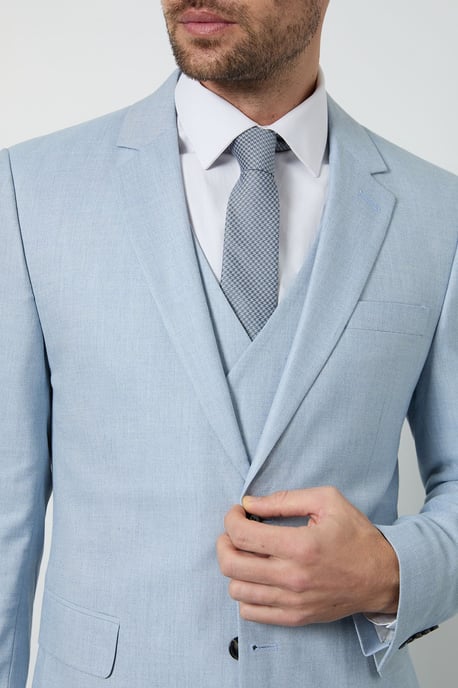Blue Houndstooth Tie - Image 2