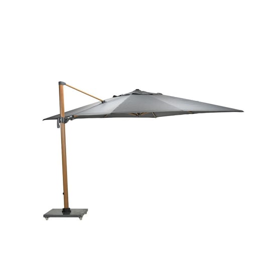 Garden Impressions Hawaii big pole parasol 350x350 cm teak look royal antraciet - Image 3