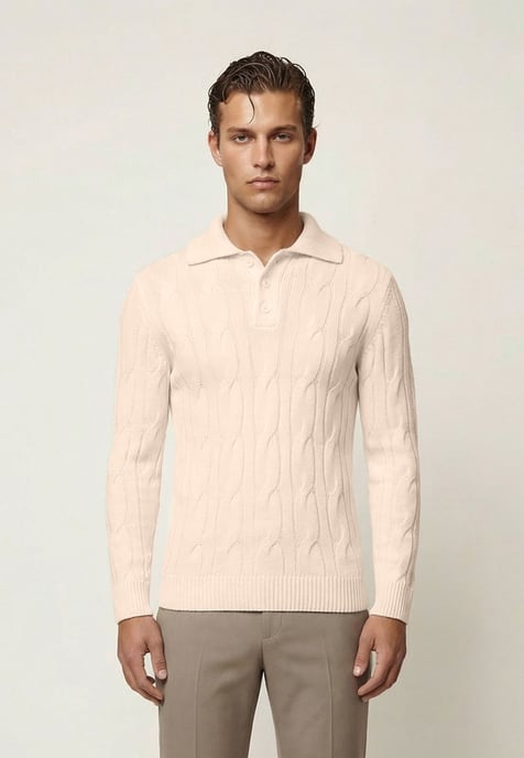 Pullover Pullover With Polo Collar - Image 2