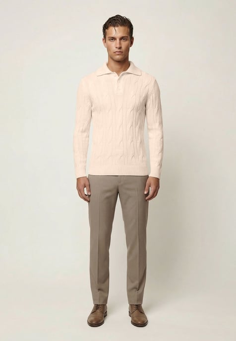 Pullover Pullover With Polo Collar - Image 3