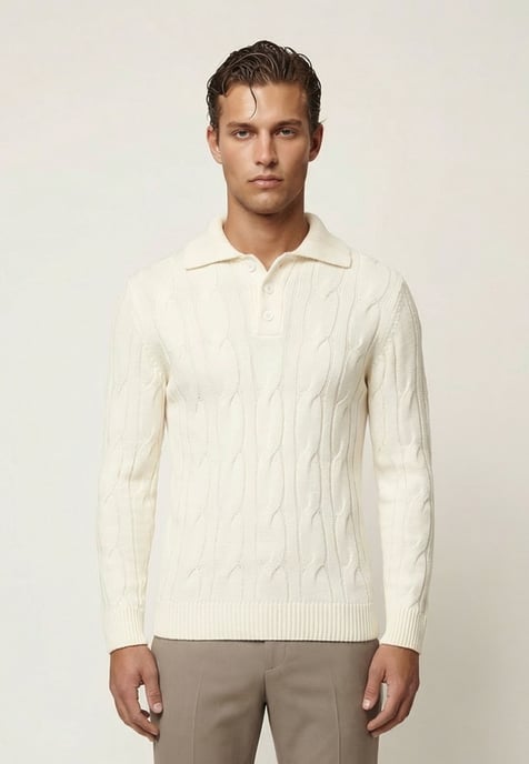Pullover Pullover With Polo Collar - Image 2