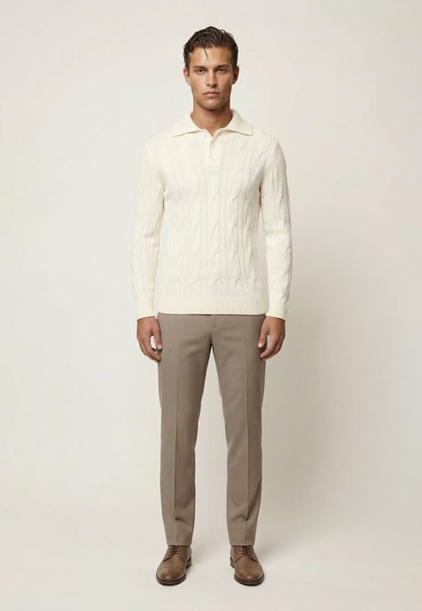 Pullover Pullover With Polo Collar - Image 3
