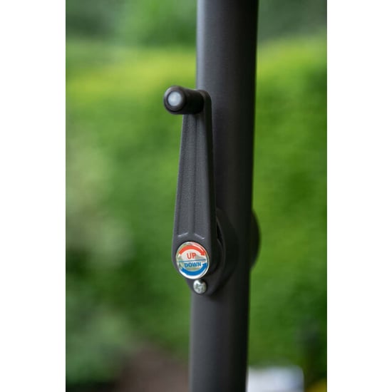 Garden Impressions Delta parasol Ø300 cm carbon black - - Image 3