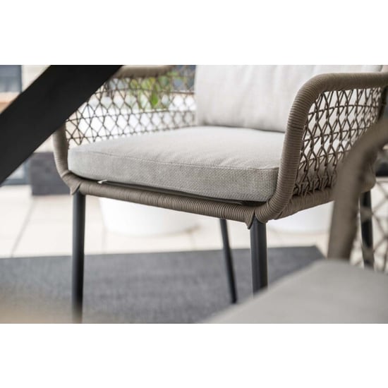 Garden Impressions Toledo dining fauteuil carbon black - valley sand - Image 5