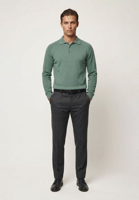 Pullover Pullover With Polo Collar - Image 3