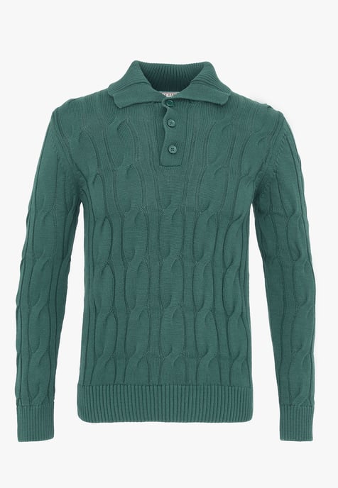 Pullover Pullover With Polo Collar - Image 1