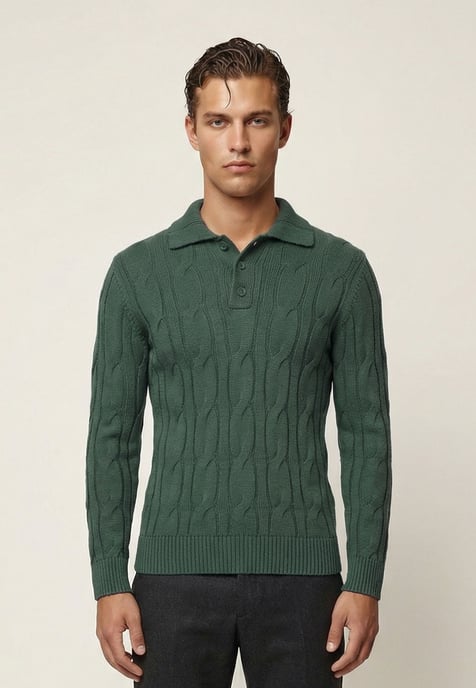 Pullover Pullover With Polo Collar - Image 2