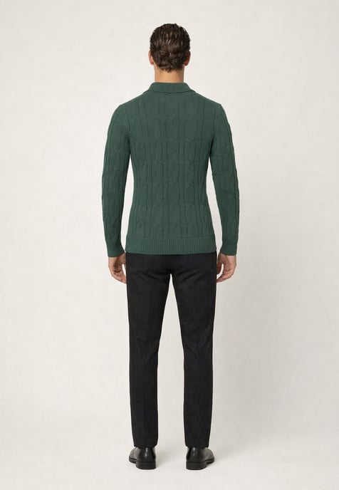 Pullover Pullover With Polo Collar - Image 4