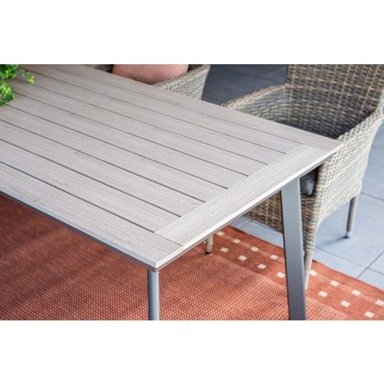 Garden Impressions Vigo tafel 160x90 cm carbon black light teak vironwood - Image 4