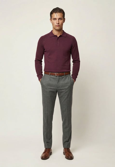 Pullover Pullover With Polo Collar - Image 3