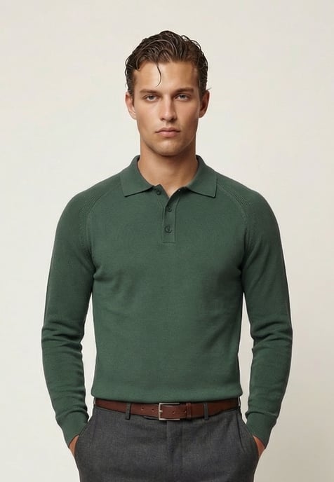 Pullover Pullover With Polo Collar - Image 2