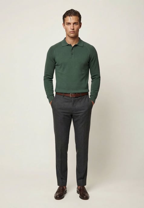 Pullover Pullover With Polo Collar - Image 3