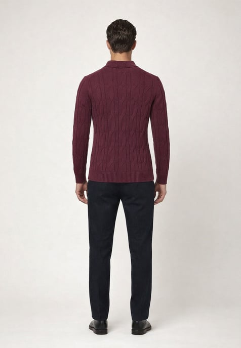Pullover Pullover With Polo Collar - Image 4