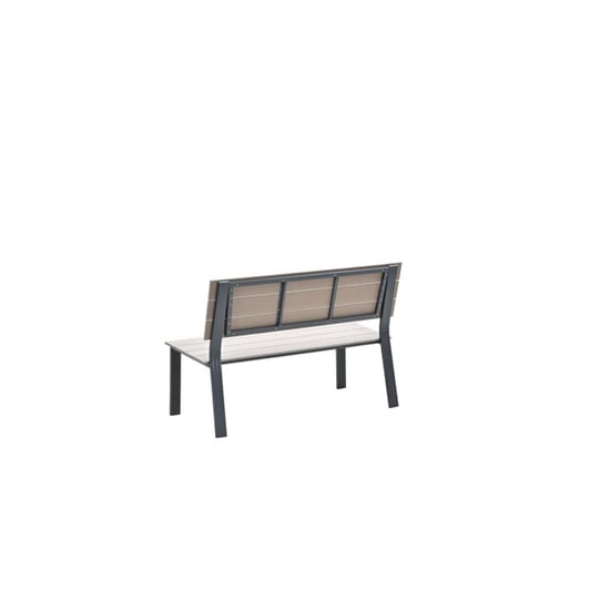 Garden Impressions Jondal parkbank carbon black light teak vironwood l125 cm - Image 5