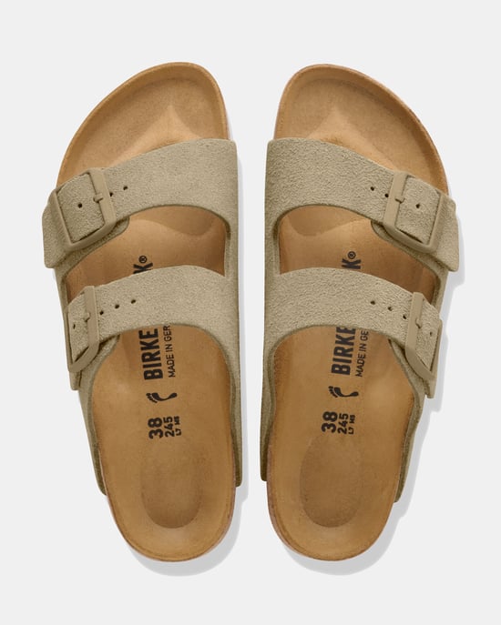 Birkenstock Arizona suède faded smal voetbed unisex slipper - Image 2