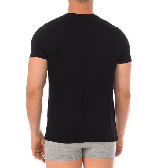 Men's Bamboo Short Sleeve Undershirt Q602 - Image 3