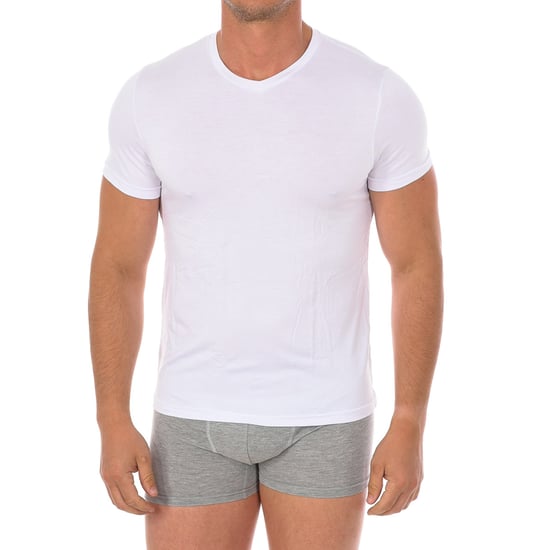 Men's Bamboo Short Sleeve Undershirt Q603 - Image 1