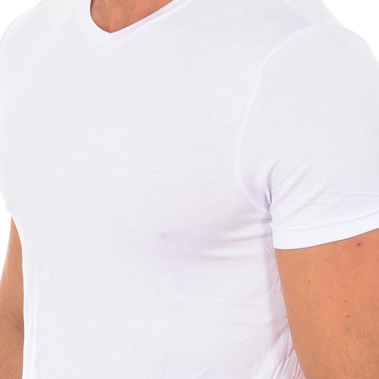 Men's Bamboo Short Sleeve Undershirt Q603 - Image 2
