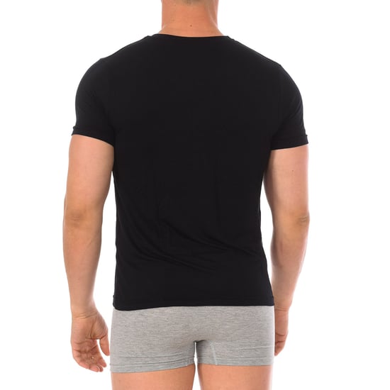 Men's Bamboo Short Sleeve Undershirt Q603 - Image 3