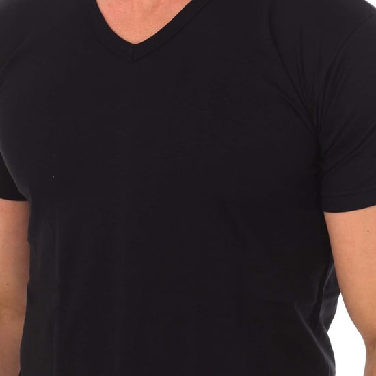 Men's Short Sleeve Cotton Undershirt Q1004 - Image 2