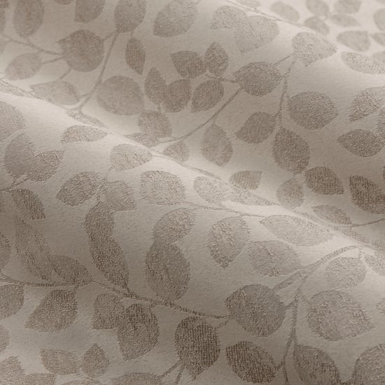 Wylder Grace Leaf Jacquard Fully Lined Pencil Pleat Curtain Pair, Natural - Image 6