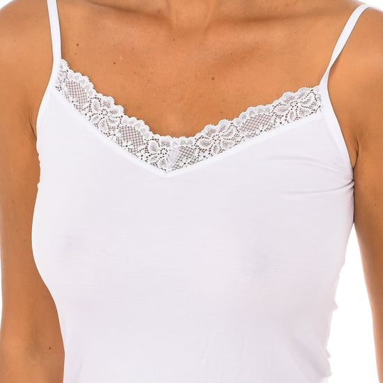 Women's Bamboo Lace Tank Top Q705 - Image 2