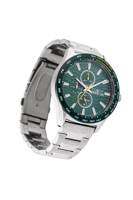 Invicta Racing 47549 Heren Horloge - Quartz Uurwerk - Roestvrij Staal met groene Wijzerplaat - 44mm - Image 2