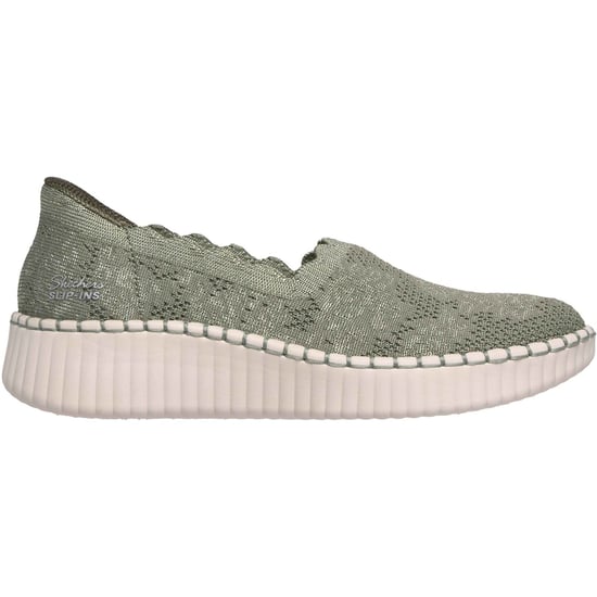 Skechers Wilshire Boulevard Polyester Dames Olive Sneakers - Image 2