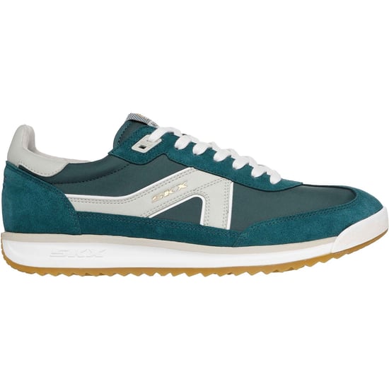 Skechers SKX 92 Spective Leren Heren Sneakers Groen/Wit - Image 5