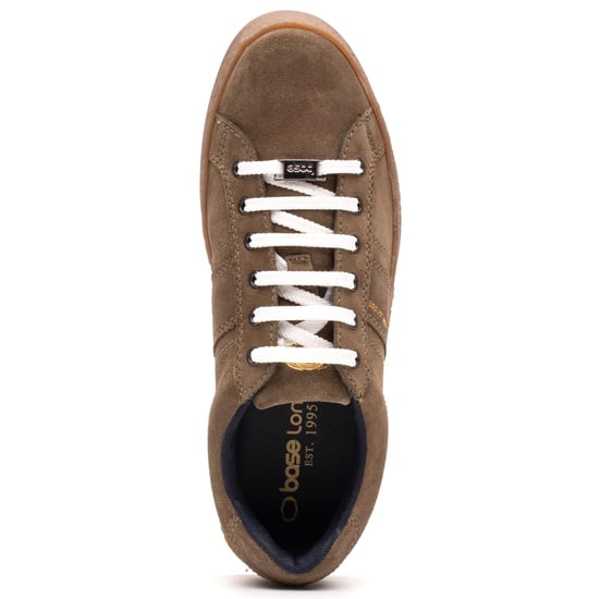 Base London Hopper Leather Men's Moss Trainers - Image 4