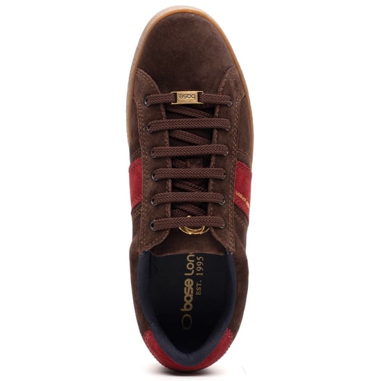 Base London Hopper Leather Men's Brown Trainers - Image 4