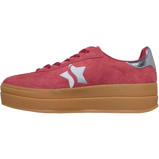 Skechers Academy Hi Elevated Essence Läder Damskor Röd/Blå - Image 4