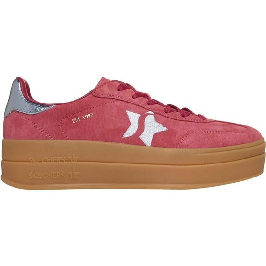 Skechers Academy Hi Elevated Essence Läder Damskor Röd/Blå - Image 5