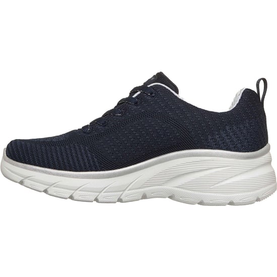 Skechers Fashion Fit 2.0 Polyester Dames Marineblauwe/Zilveren Sneakers - Image 4