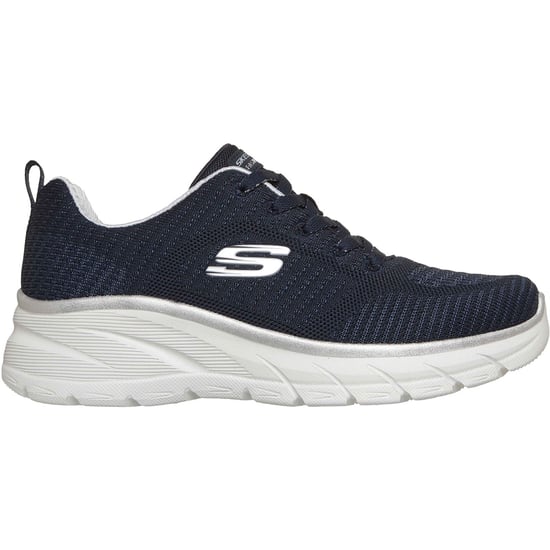Skechers Fashion Fit 2.0 Polyester Dames Marineblauwe/Zilveren Sneakers - Image 5