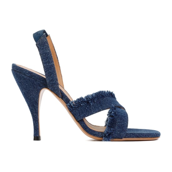 Curvy Heel Denim Sandalen - Image 4