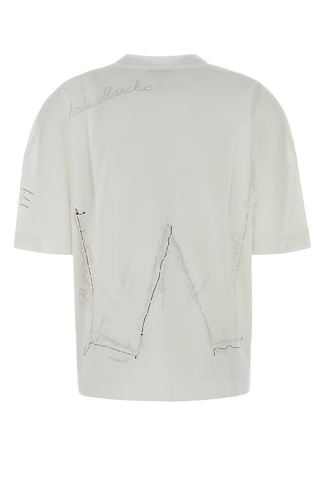 Witte Katoenen Oversized T-shirt - Image 2