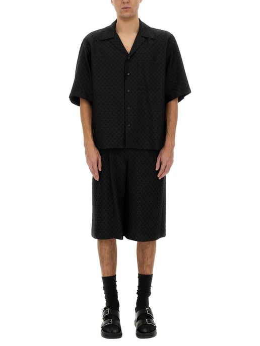 Black Viscose Blend Shorts - Image 2