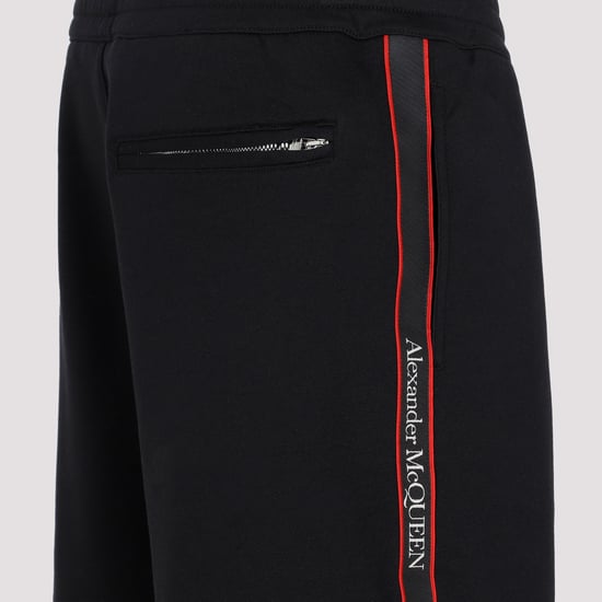 Black Cotton Bermuda Shorts - Image 4