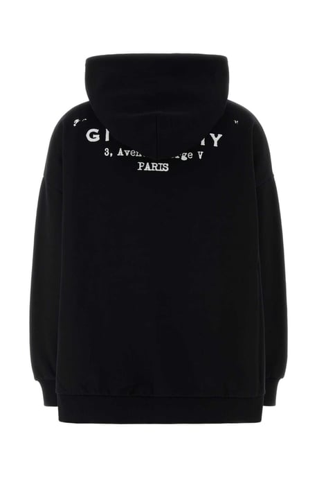 Zwarte Katoenen Oversized Sweatshirt - Image 4