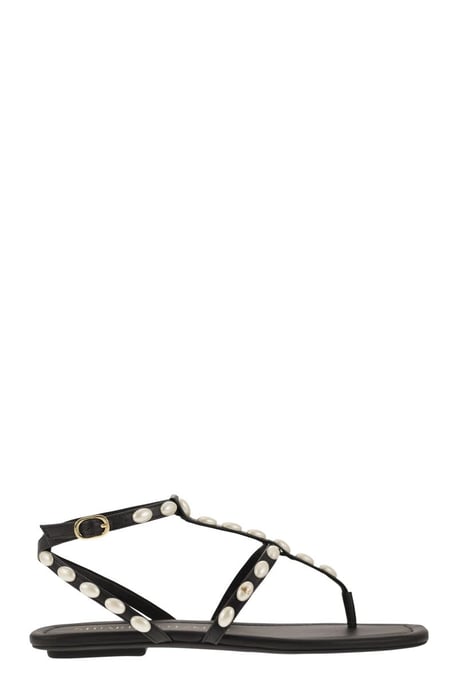 Pearlita - Thong Sandal With Pearls - Image 1